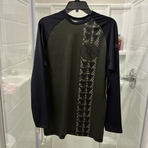 Black and gray Long rash guard